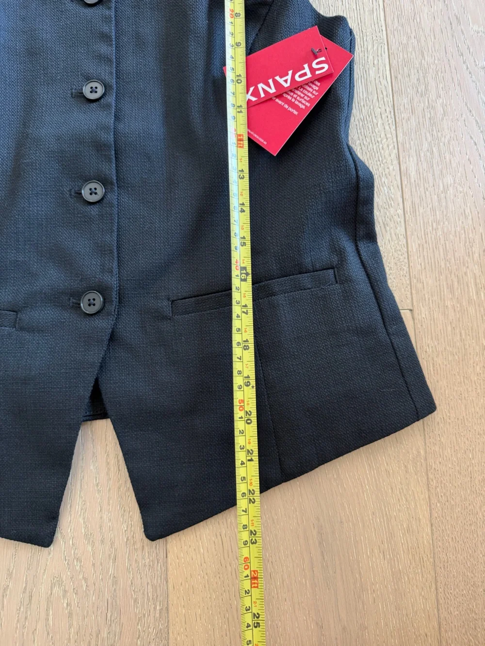 SPANX EasyBreezy Cotton Linen Button-Down Vest